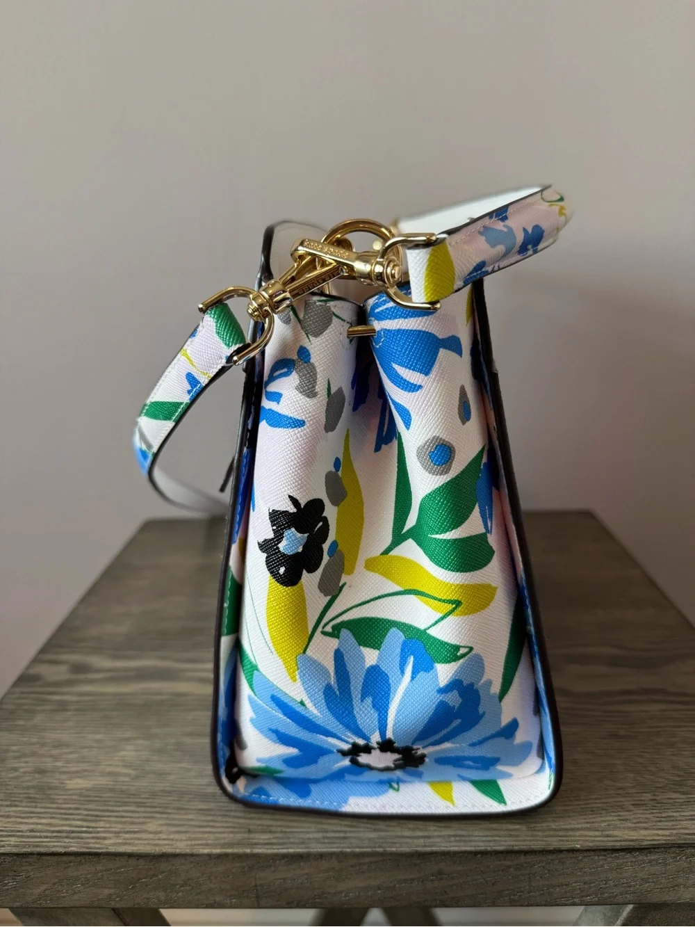Kate Spade Madison Floral Medium Top Handle 2 Way Satchel Style KK967